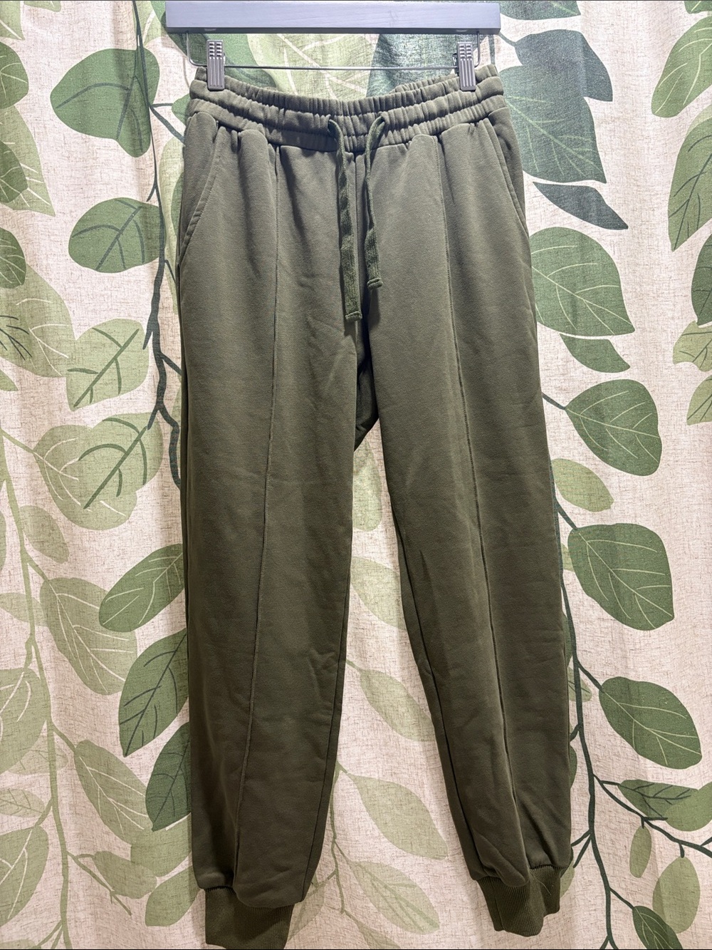 In Bloom Olive Green Joggers